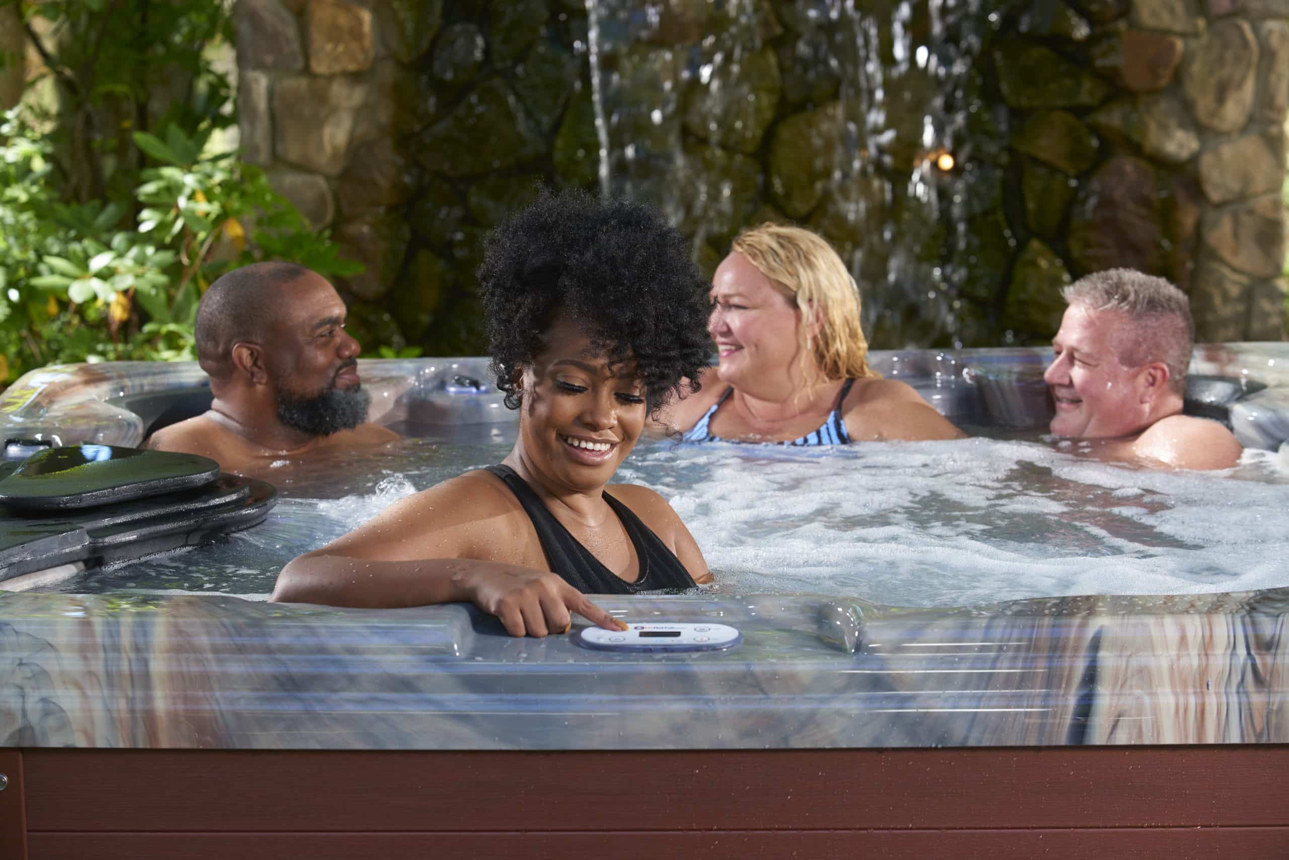 People enjoying a clean spa.