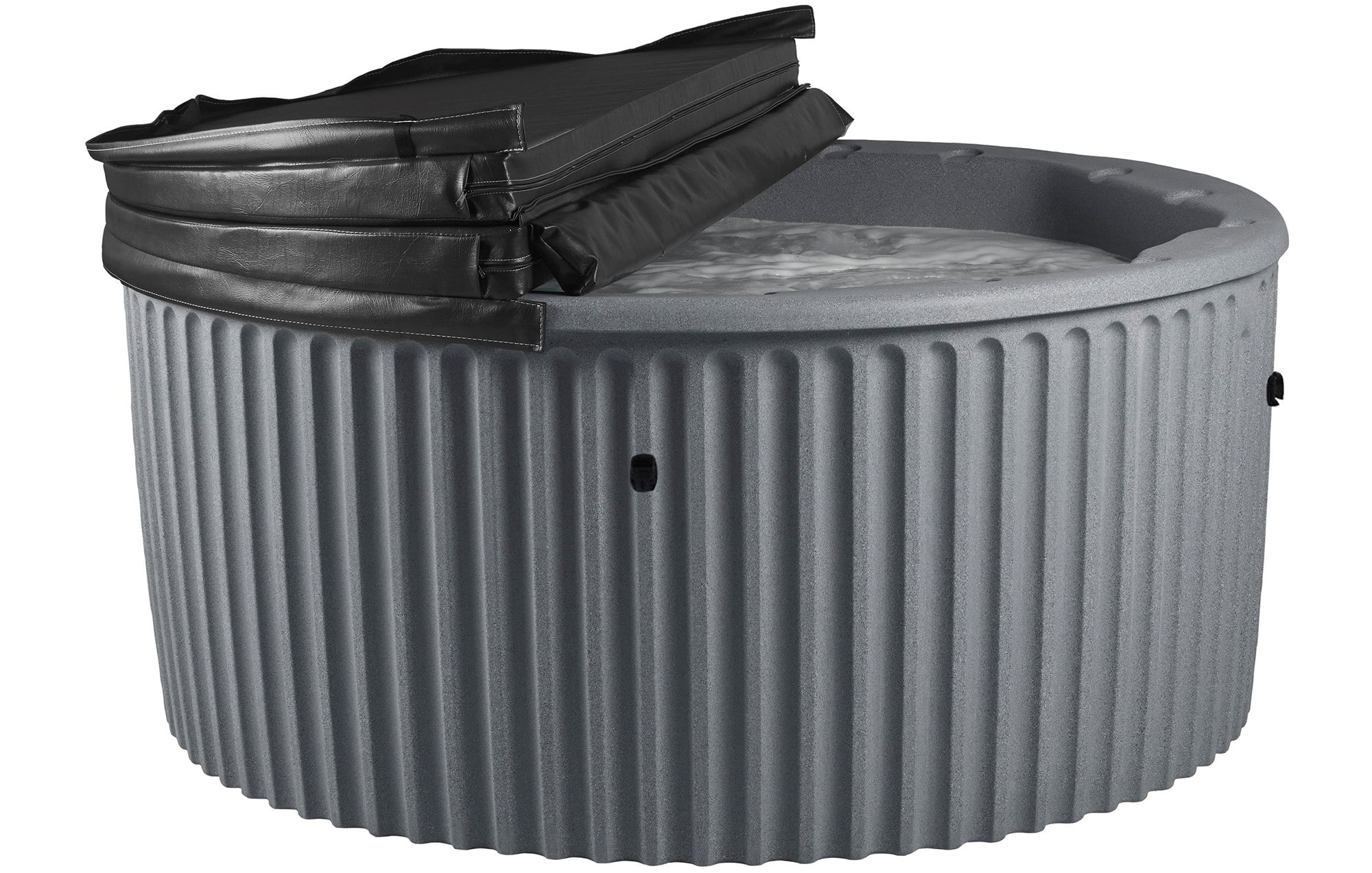 How To Know When To Replace Your Hot Tub Cover: Top 5 Signs - MHT-Corona-25-gray-half-cover