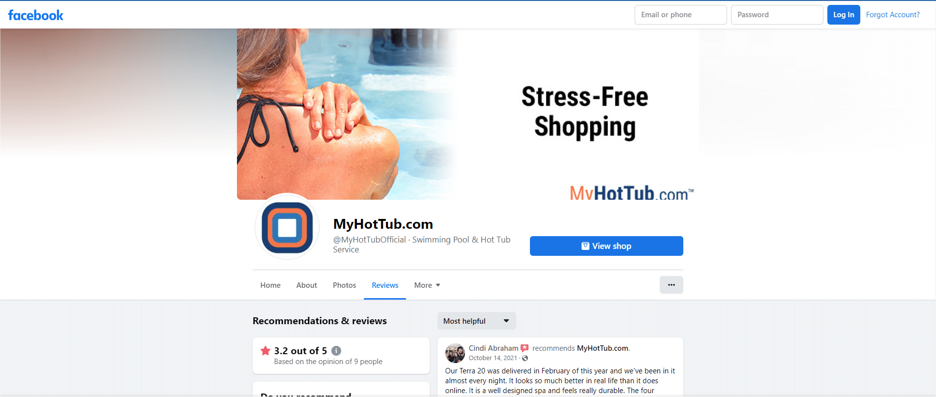 Where Can I Review MyHotTub? - FB Review