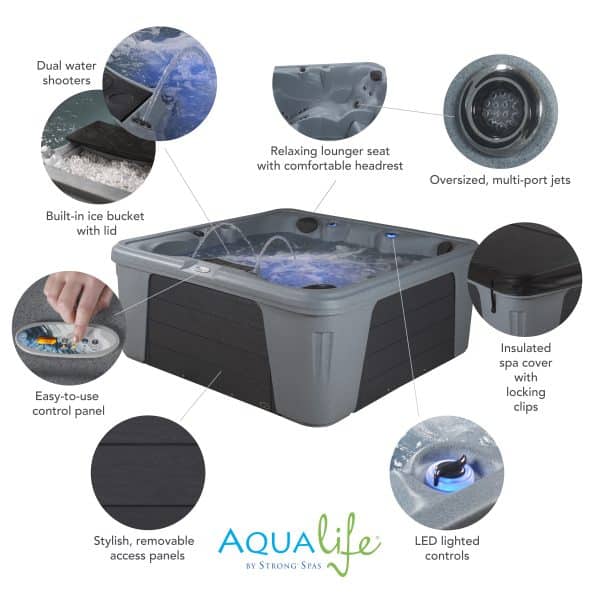 Palm Beach™ 30 Jet, 5-7 Person Plug ‘n Play Hot Tub Spa 3