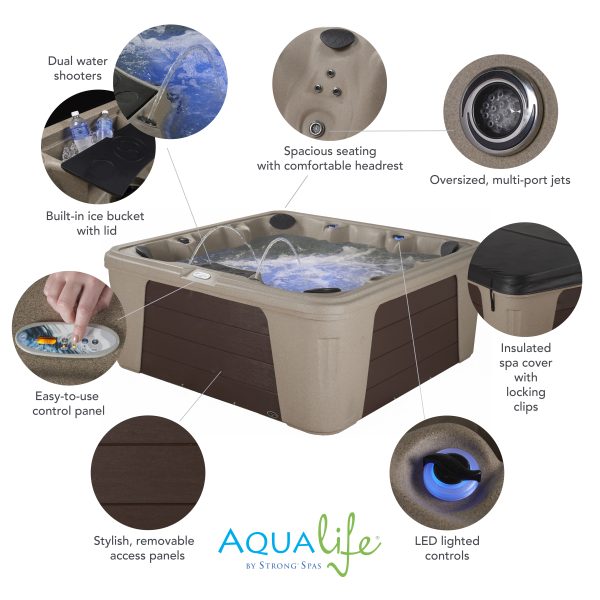 Palm Beach™ 30 Jet, 5-7 Person Plug ‘n Play Hot Tub Spa 4