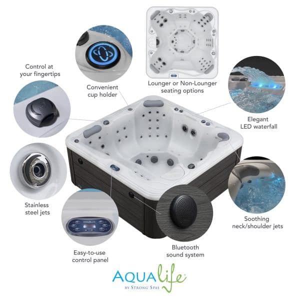 Destination™ 59 Jet, 6-Person Hot Tub Spa with Bluetooth Stereo & Ozone 2