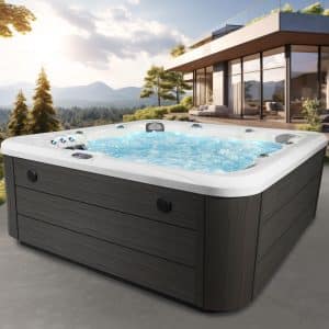 Scenic™ 69 Jet, 6-Person Lounger Hot Tub Spa with Bluetooth Stereo & Ozone